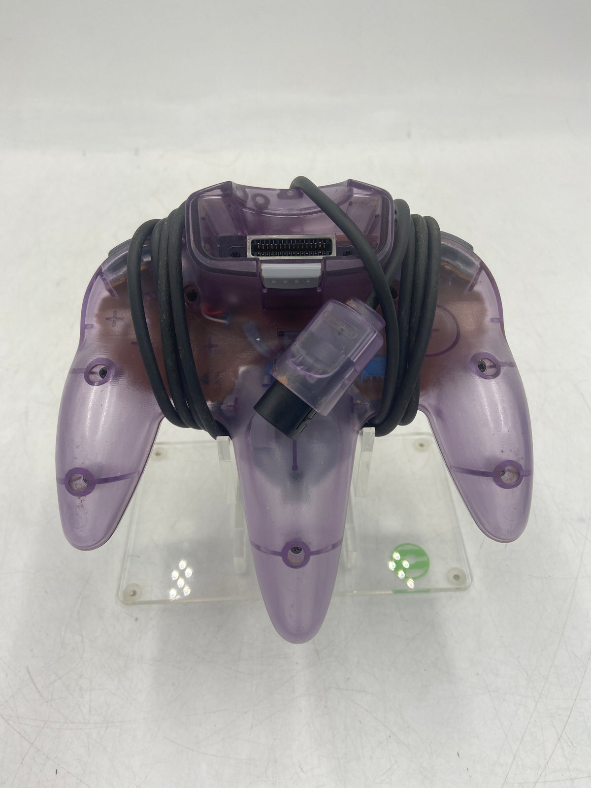 Nintendo N64 Console Gaming System NUS-001 Smoke/Clear Black With 2 Controllers and Wires