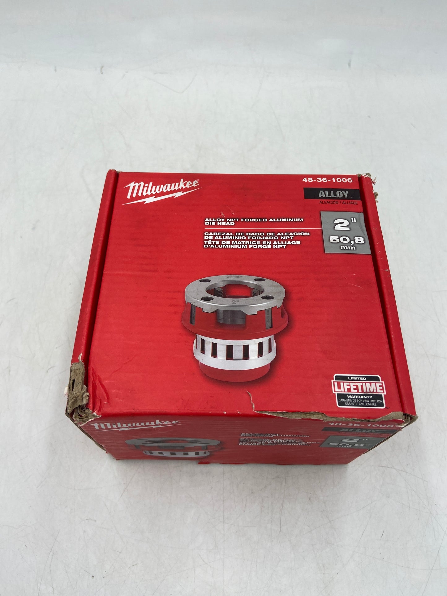 New Milwaukee 48-36-1006 Alloy NPT Forged Aluminum Die Head Power Tool Equipment (Copy)