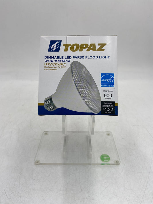 New Topaz LOT OF 6 LED Floodlight PAR30 Flood Light LP30/11/27K/FL/D-46 White
