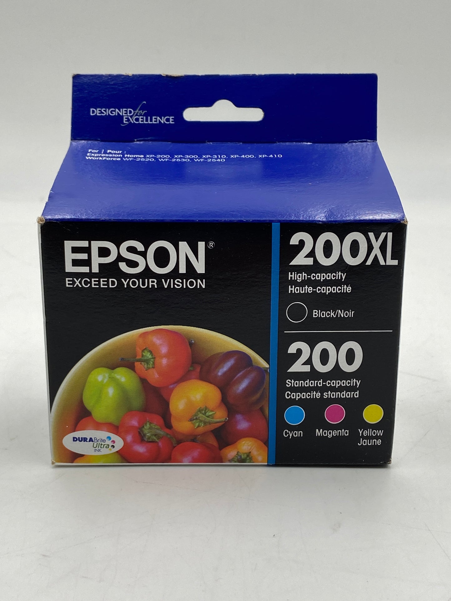 New Epson 200XL / 200 Black, Yellow, Cyan and Magenta Ink Cartridge