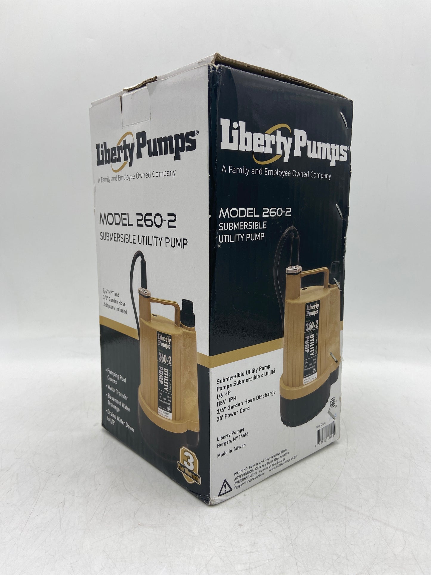 New Liberty Pumps Series 260 Utility Pump Submersible Utility Pump 260-2