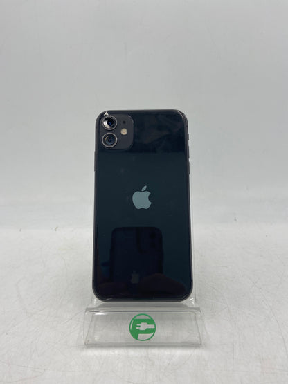 Broken Unlocked Apple iPhone 11 64GB Black Cracked Screen