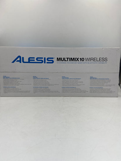 New Alesis Multimix10 Wireless 10-Channel Rackmount Mixer with Bluetooth 