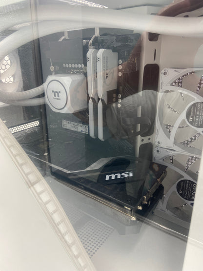 Thermaltake 2023 LCGS Avalanche i477T AIO Liquid Cooled CPU White Gaming Desktop Core i7-13700F 3.90GHz 32GB RAM 2TB NVMe MSI GeForce RTX 4070 Ti