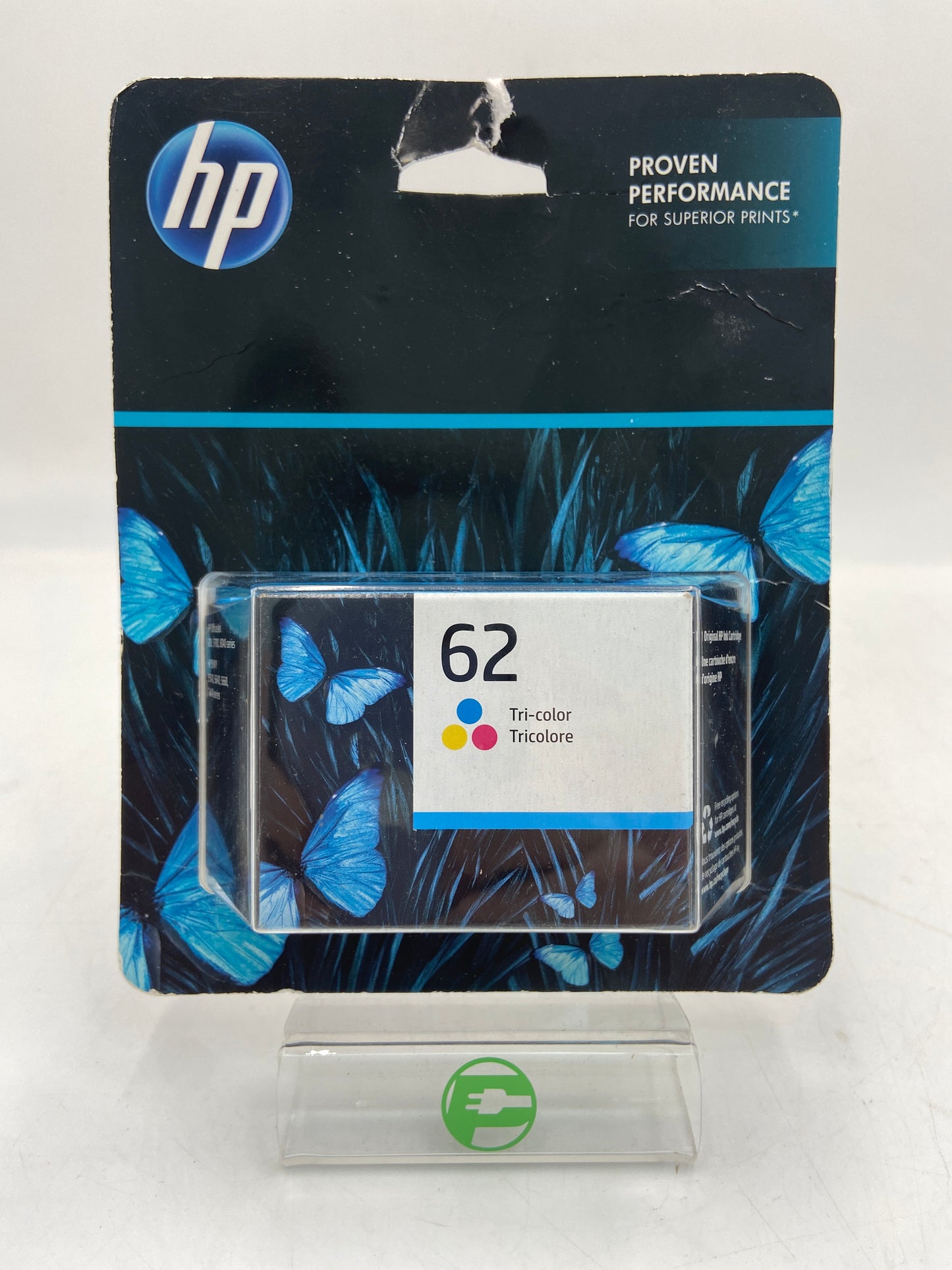 New HP 62 Tri-color Ink Cartridge