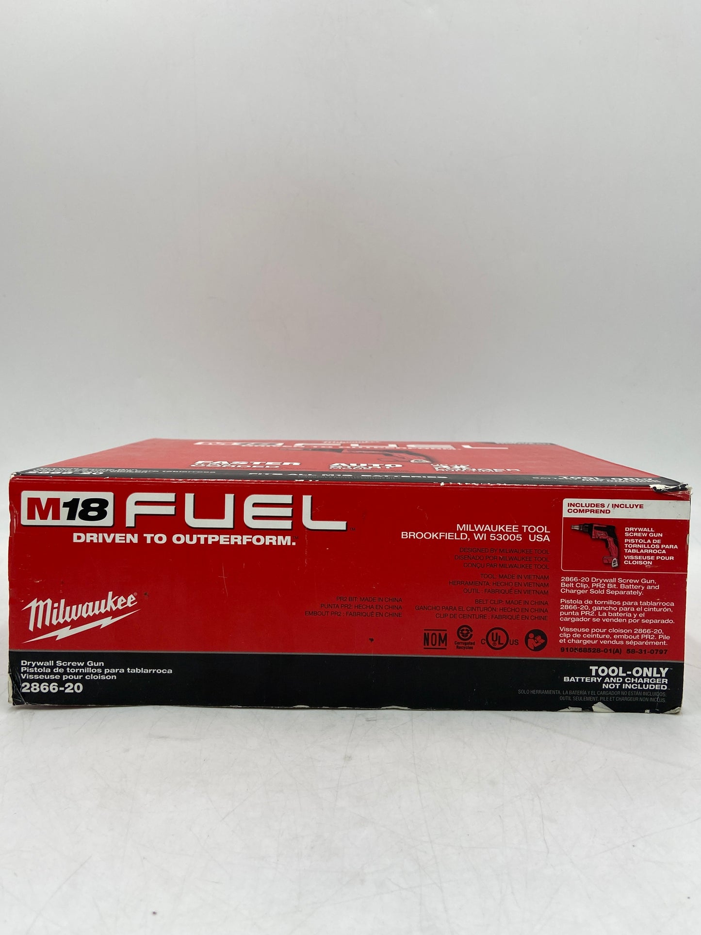 New Milwaukee 2866-20 M18 18V Dry Wall Screw Gun