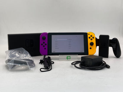 Nintendo Switch v1 Console Gaming System HAC-001 Purple/Yellow