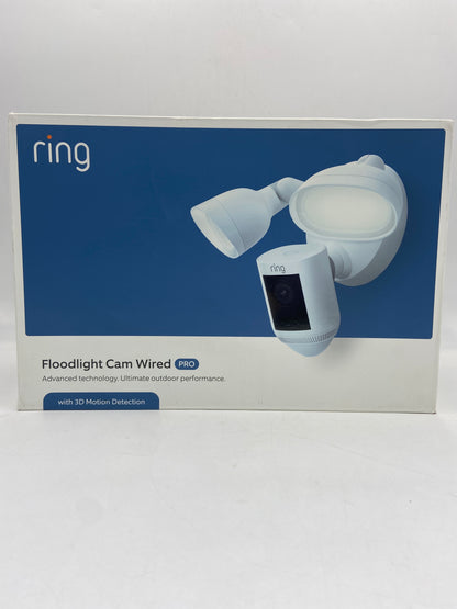 New RING Flood Camera Pro (White) Surveillance Camera