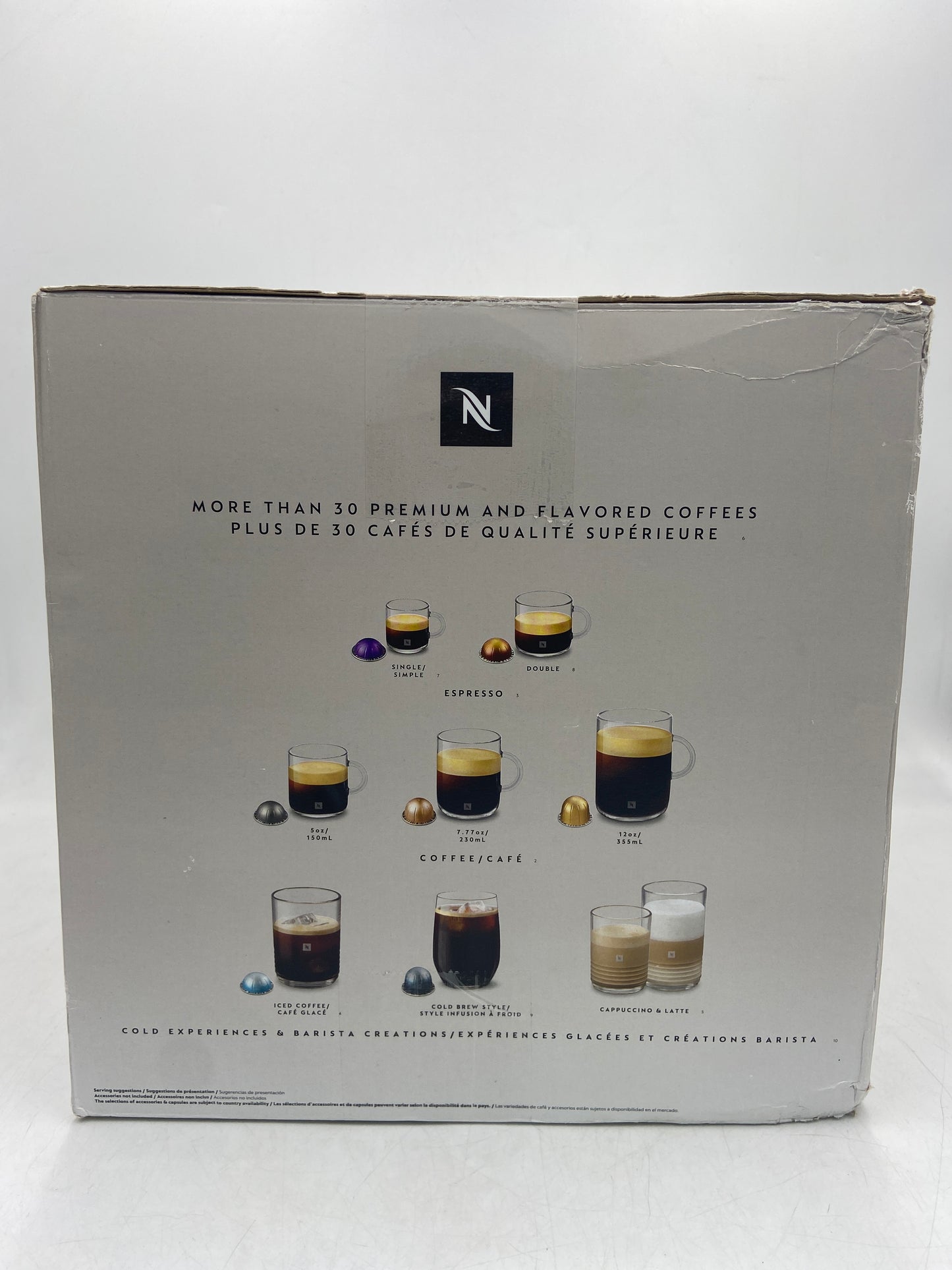 New Open Box Nespresso Vertuo Pop+ & Aeroccino 3 Compact Coffee Machine & Milk Frother 