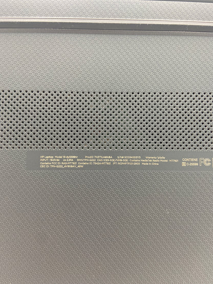 HP Laptop 15-DY5599NR 15.6" i3-1215U 1.2GHz 12GB RAM 128GB SSD Gray