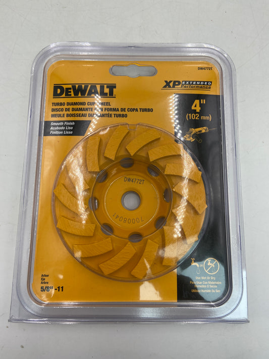 New DeWalt 5/8" -11 Turbo Diamond Cup Wheel