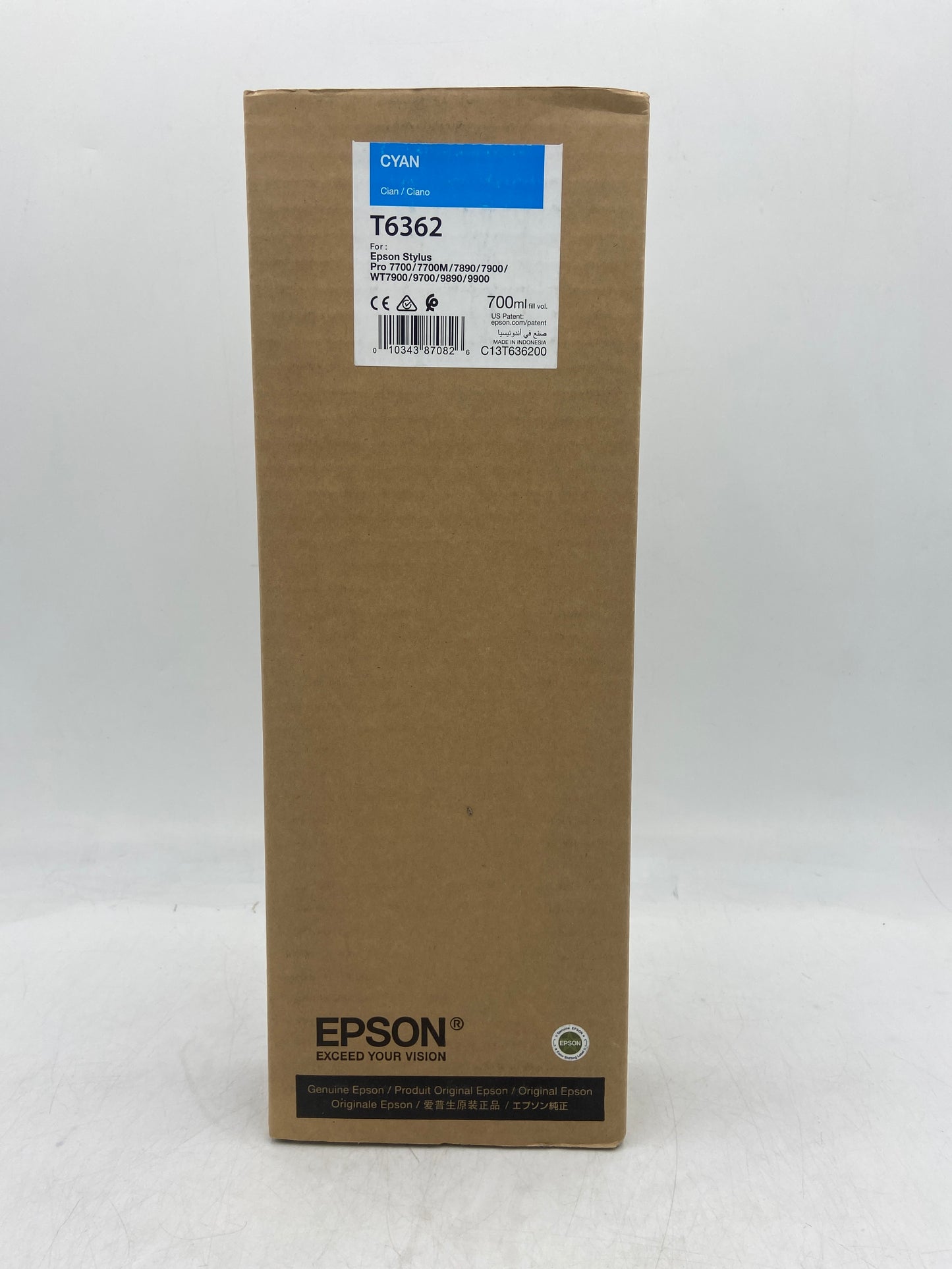 New Epson T6362 Cyan 700ml EXP 2021 Ink Cartridge for Epson Stylus Pro C13T636200