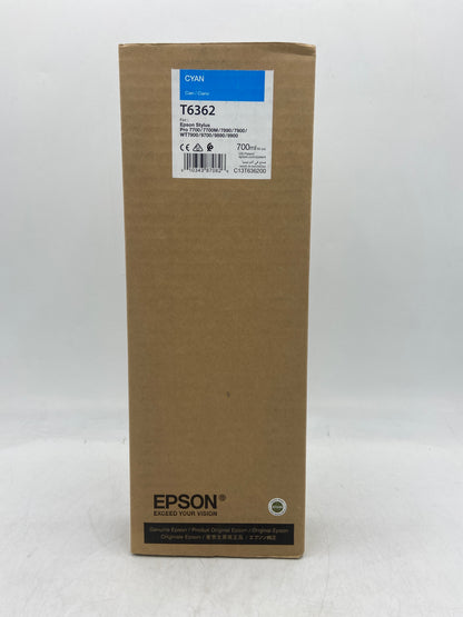 New Epson T6362 Cyan 700ml EXP 2021 Ink Cartridge for Epson Stylus Pro C13T636200