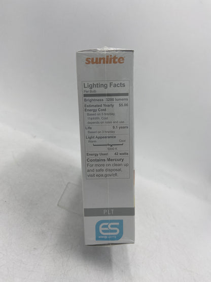 New sunlite PLT 4 Pin PLT42/E/SP50K 42 WATT Compact Fluorescent Light Bulbs 60576 10 PACK