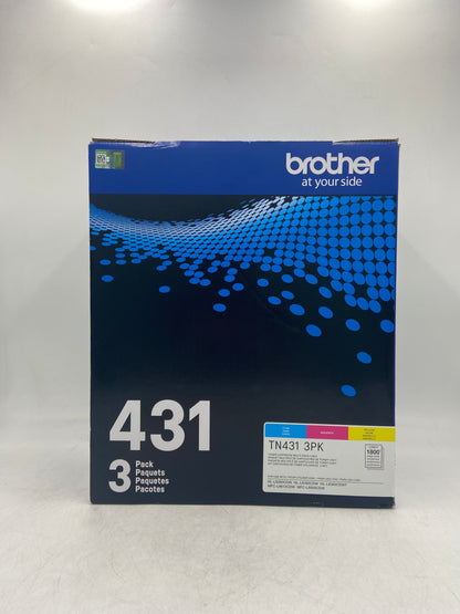 New Brother 431 TN431 Yellow, Cyan and Magenta Toner Cartridge Multi-Pack