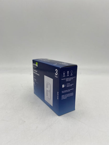 New LEVITON 6672-3PW Slide Dimmer