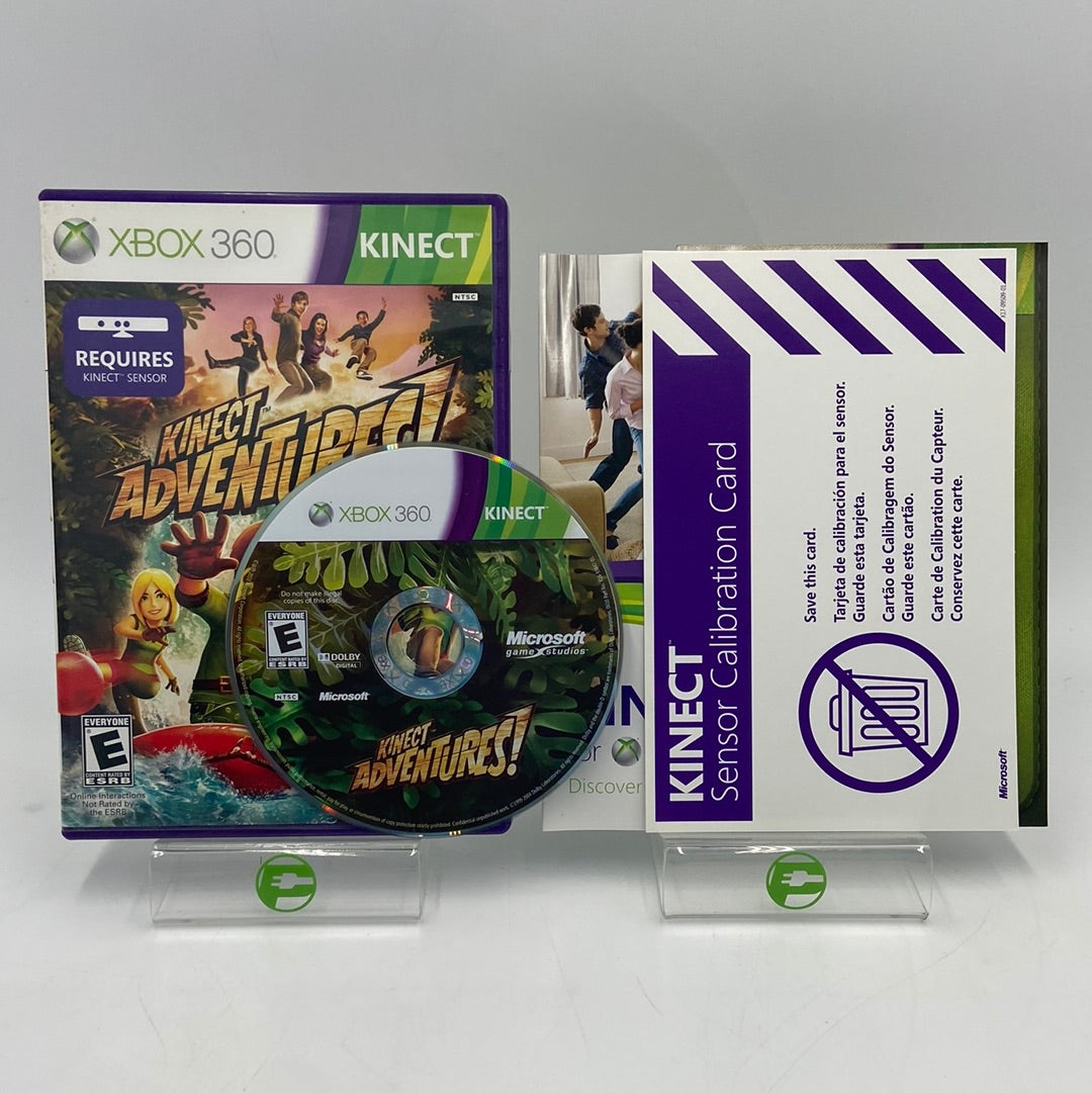 Kinect Adventures (Microsoft Xbox 360, 2010) Includes Manual + Insert