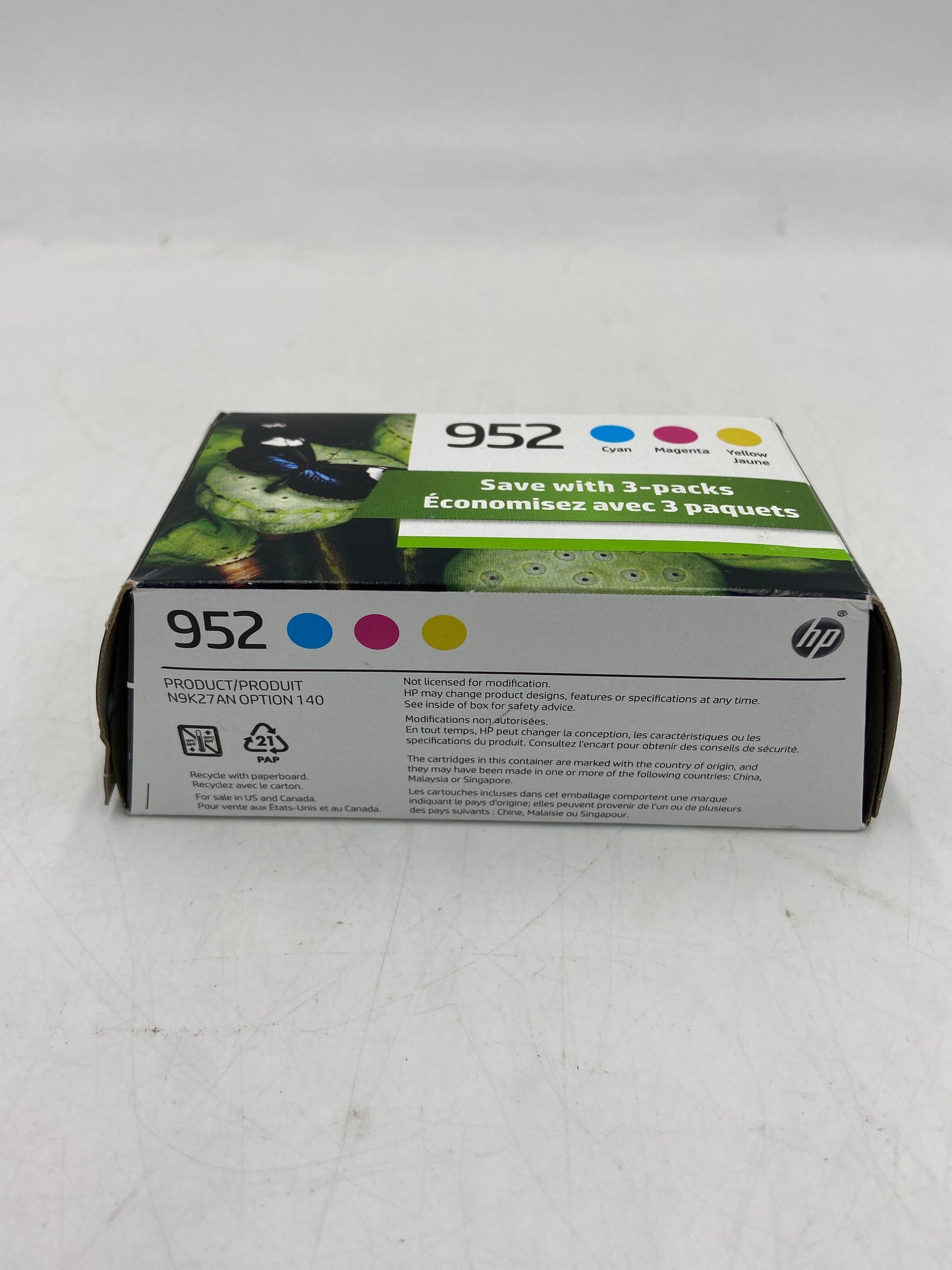 New HP 952 N9K27AN Tri-color Ink Cartridge