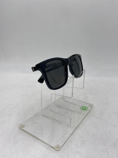 New Open Box Gucci GG0381SN 007 Black Grey Designer Sunglasses 1502111