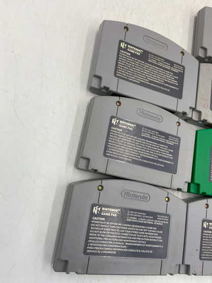 Broken Nintendo LOT OF 10 Nintendo 64 Games Mixed Cartridge Lot DAMAGED