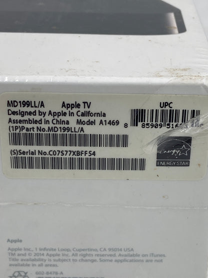 New Apple TV 1080p 3rd Gen 32GB Digital HD Media Streamer MD199LL/A A1469