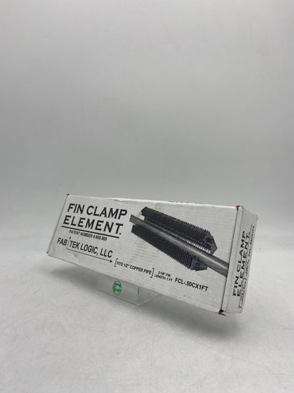 New FIN CLAMP ELEMENT 2-1/8" FIN Baseboard Piping Element 9.605.909 1 FT
