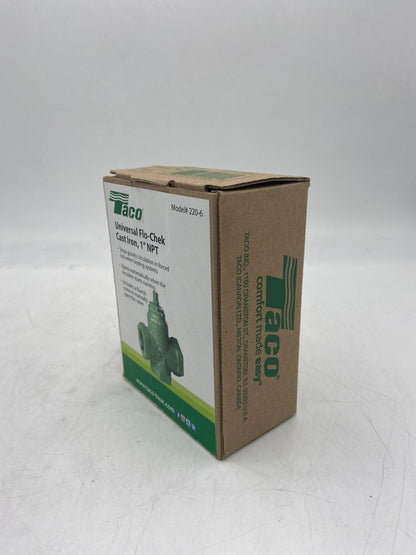 New Taco 1" NPT Cast Iron Universal Flo-Check 220-6