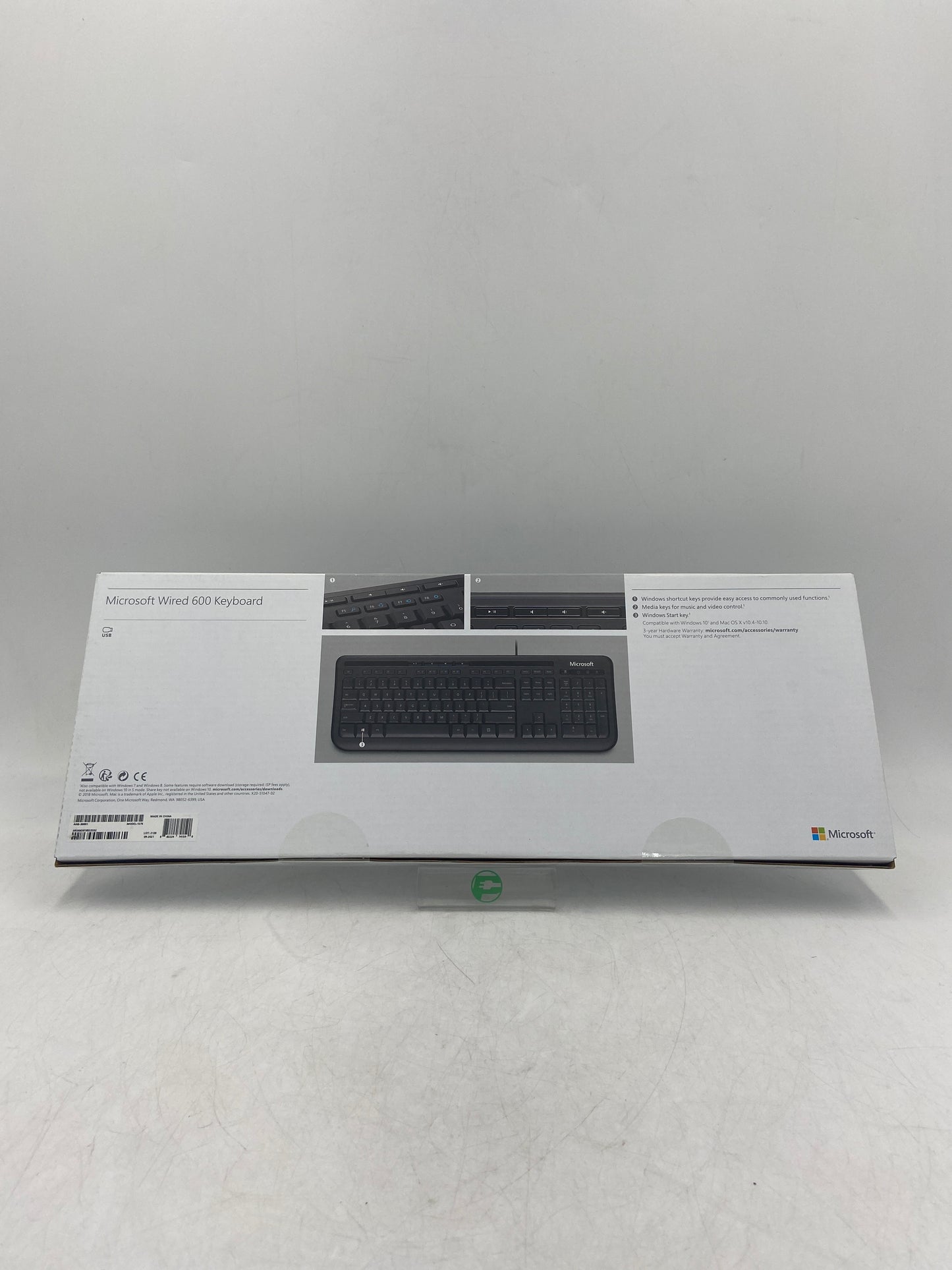 New Microsoft Wired 600 Keyboard Wired Computer Keyboard 1576