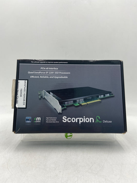 New Open Box Mushkin Deluxe Scorpion PCIE SSD 1920GB High Performance PCle Solid State Drive MKNP44SC1920GB-DX
