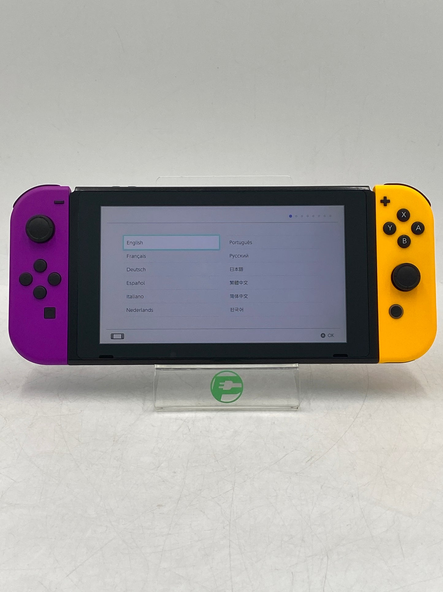 Nintendo Switch v1 Console Gaming System HAC-001 Purple/Yellow
