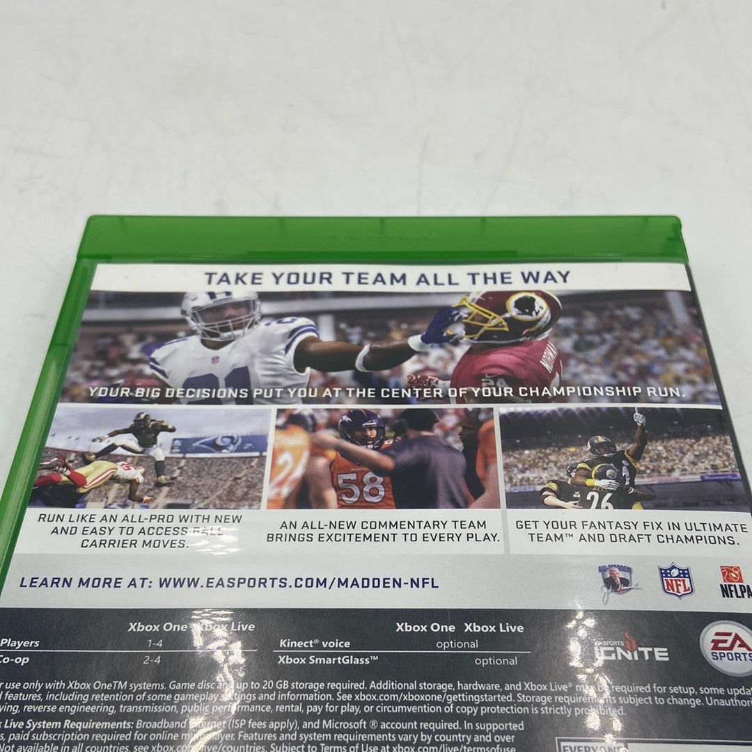 Madden NFL 17 (Microsoft Xbox One, 2016)