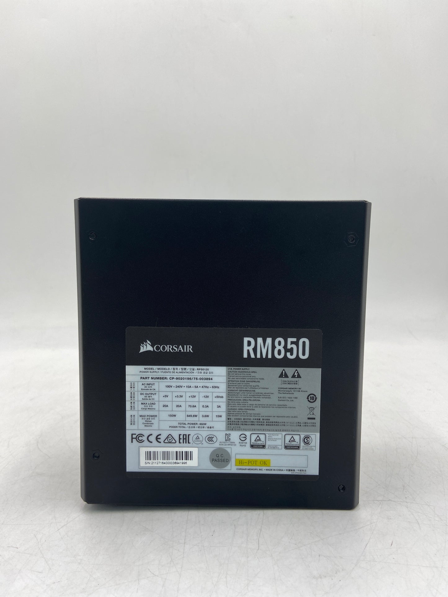 Corsair RM850 Power Supply CP-9020196
