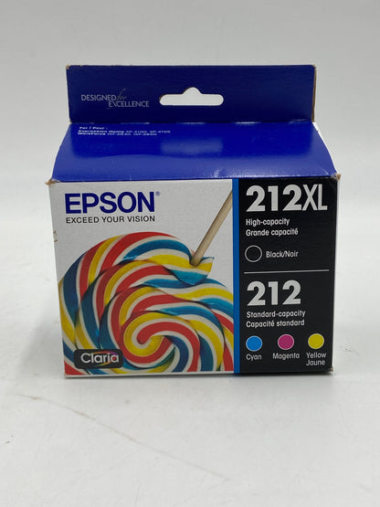 New Epson 212XL / 212 Black, Yellow, Cyan and Magenta Ink Cartridge