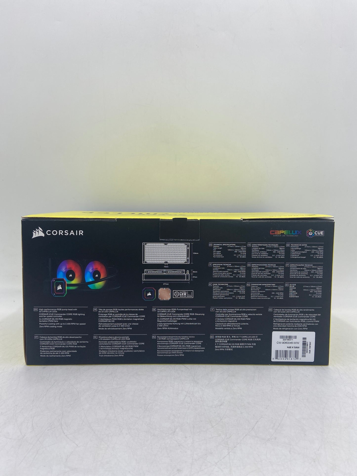 Corsair iCUE H100i Elite Capellix Liquid CPU Cooler RWF0047