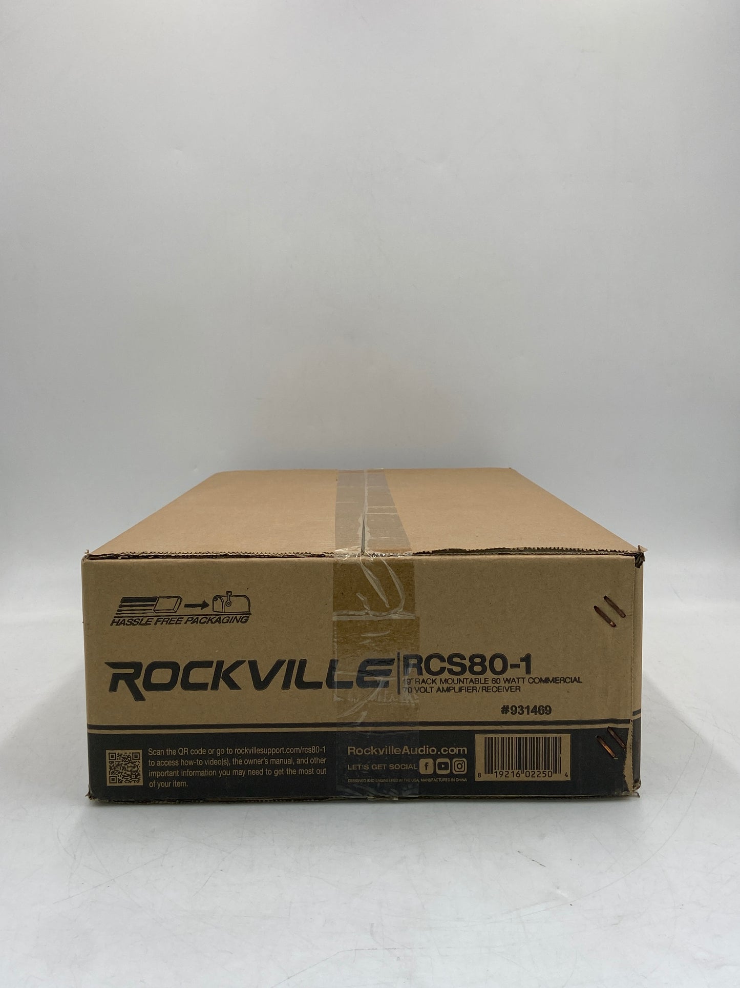 New Rockville 19" Rack Mountable 60W 70V Commercial Amplifier/Receiver  RCS801
