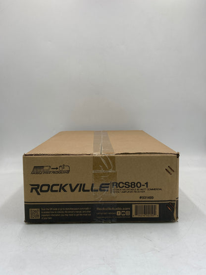 New Rockville 19" Rack Mountable 60W 70V Commercial Amplifier/Receiver  RCS801