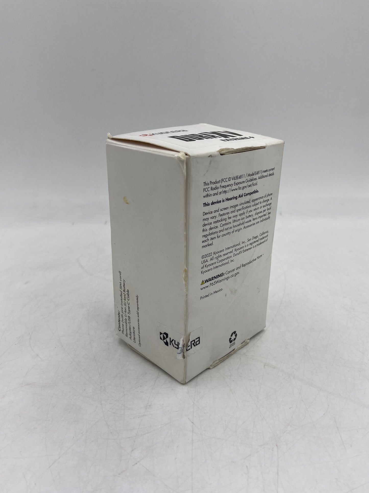 New Open Box Unlocked Kyocera DuraXV Extreme+ Ultra-Rugged Flip Phone KY0E4811