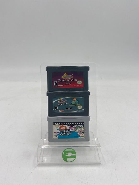 Lot of 3 Nintendo Game Boy Advance Games- Fairly Odd Parents Lot