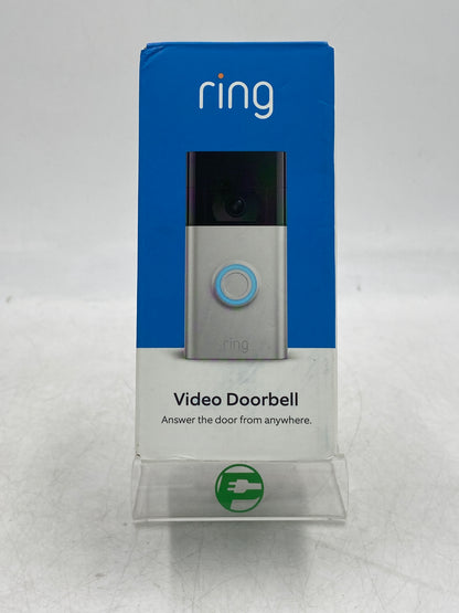 New Ring Video Doorbell Satin Nickel Home Surveillance Camera 23-009025-02