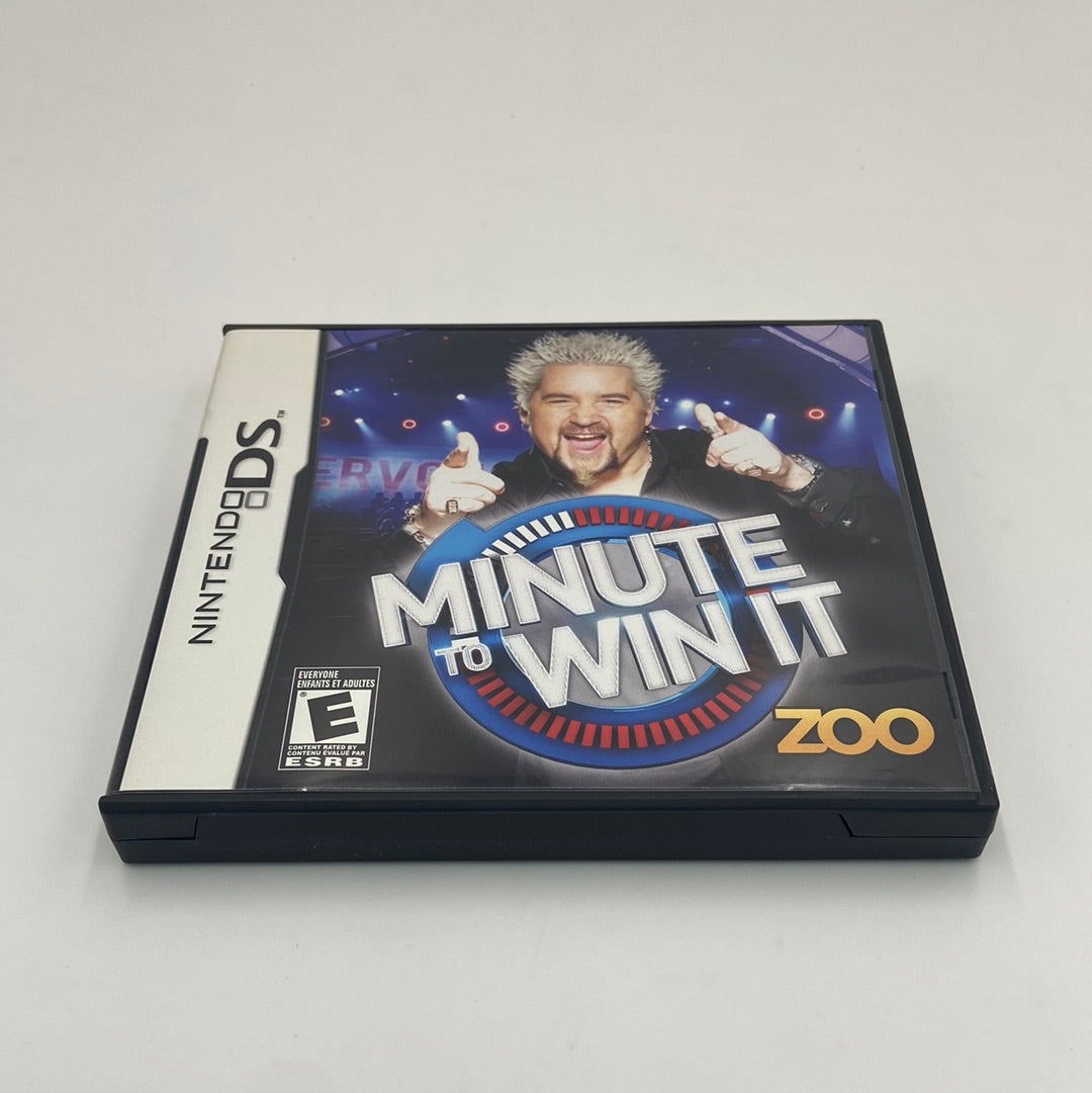 Minute To Win It (Nintendo DS, 2010) Includes Manual + Insert