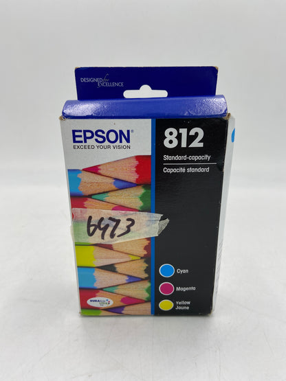 New Epson 812 Yellow, Cyan and Magenta Ink Cartridge
