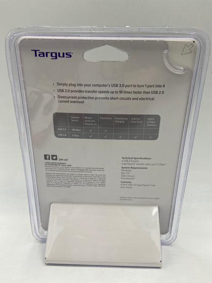 New TARGUS ACH 124 USB 3.0 4-PORT USB HUB