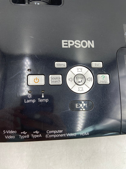 Epson EX71 1280x800 2500 Lumens LCD Projector H310A Black