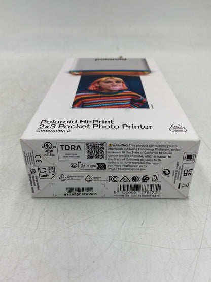 New Polaroid Hi Print  2x3 Pocket Photo Printer 009128