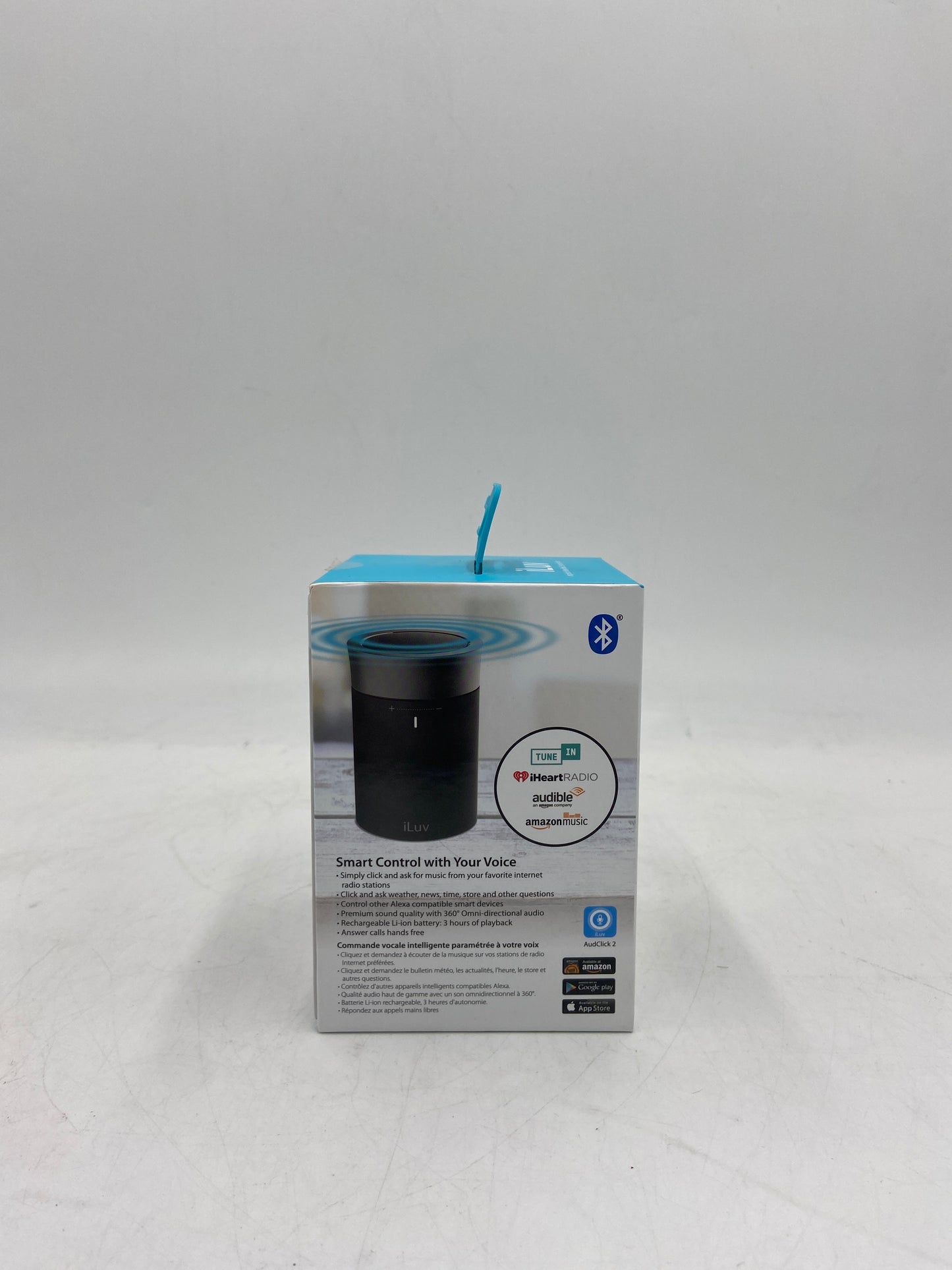 New Open Box ILUV Amazon Alexa Enabled Portable Speaker  AudClick2