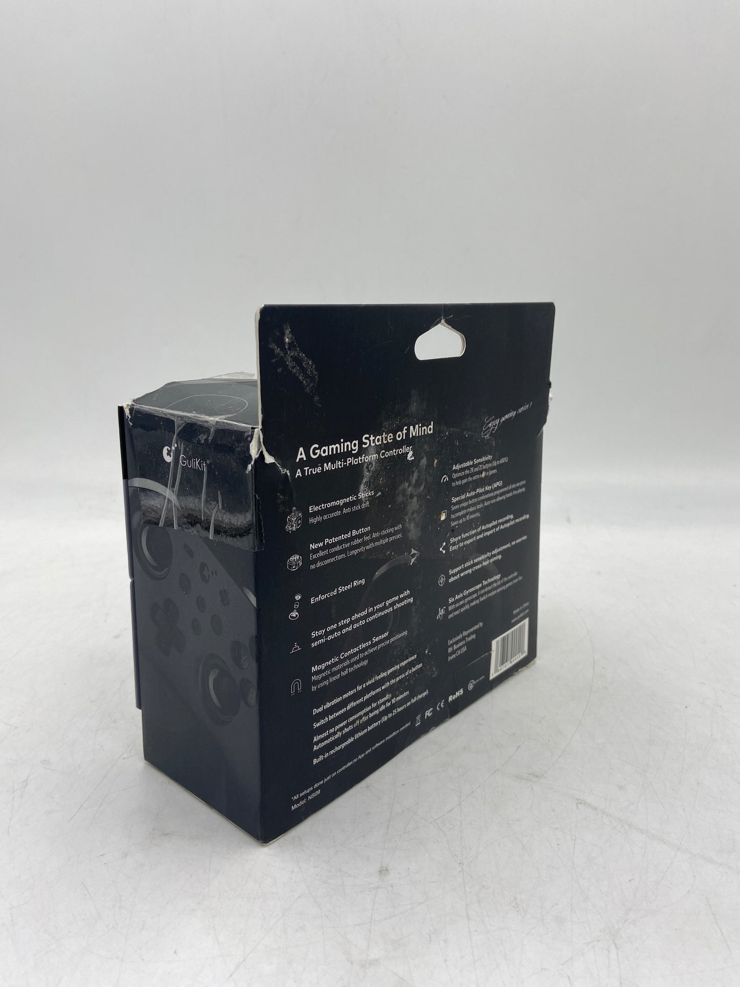 New Zen Pro for Nintendo Switch, PC, Android, iOS Wireless Gaming Controller NS09 (Black & White)