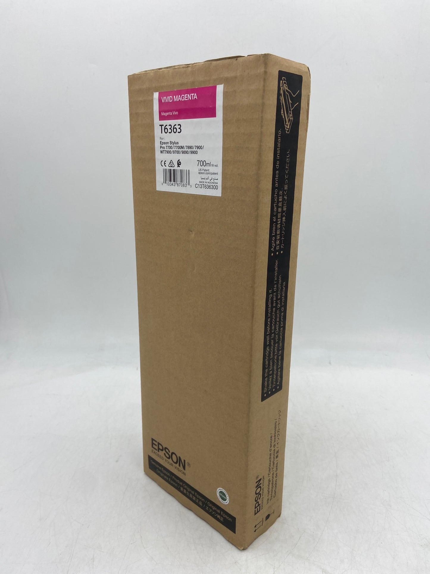 New Epson T6363 Vivid Magenta 700ml EXP 2020 Ink Cartridge for Epson Stylus Pro C13T636300
