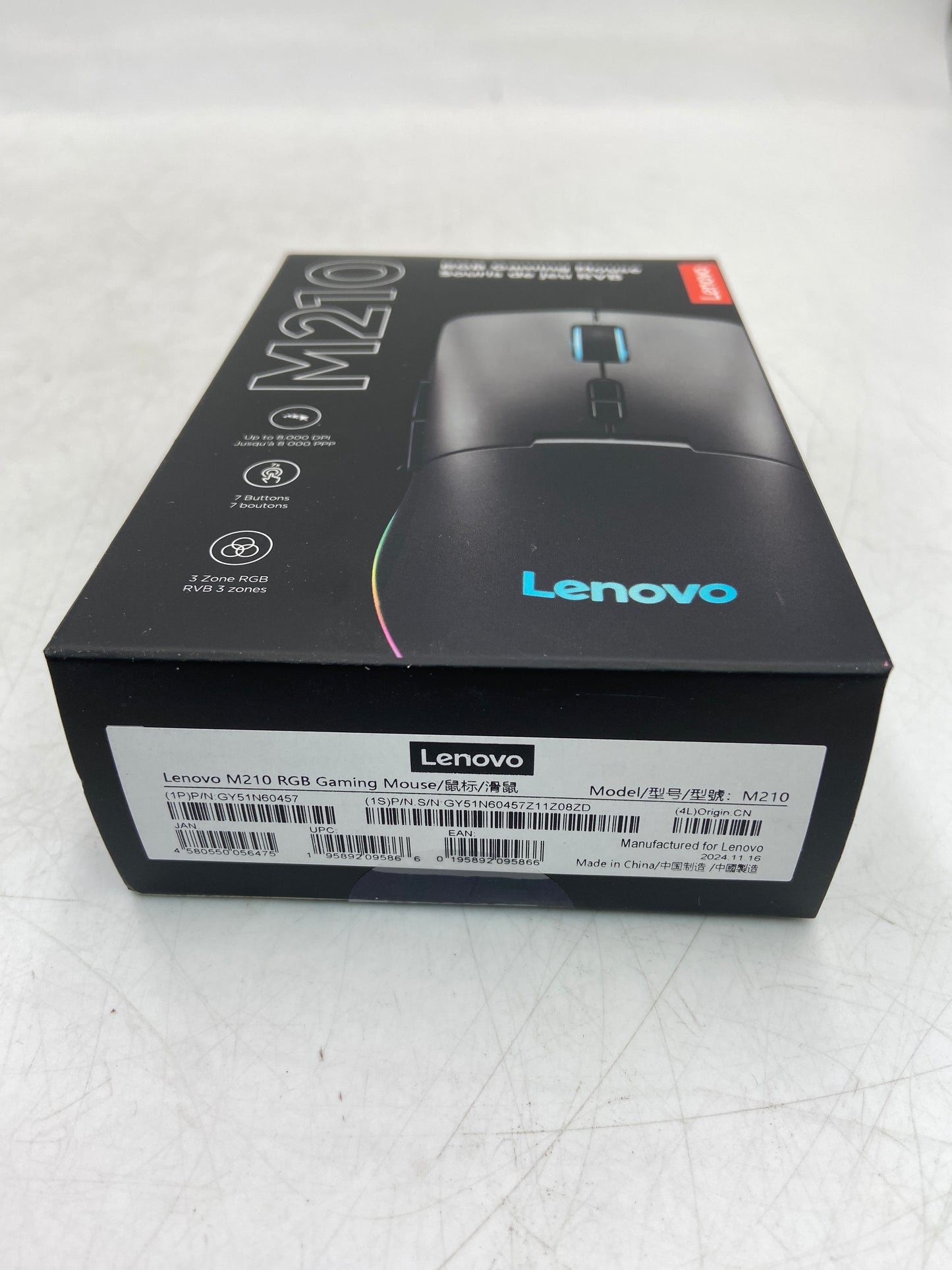 New Lenovo M210 RGB Gaming Mouse M210