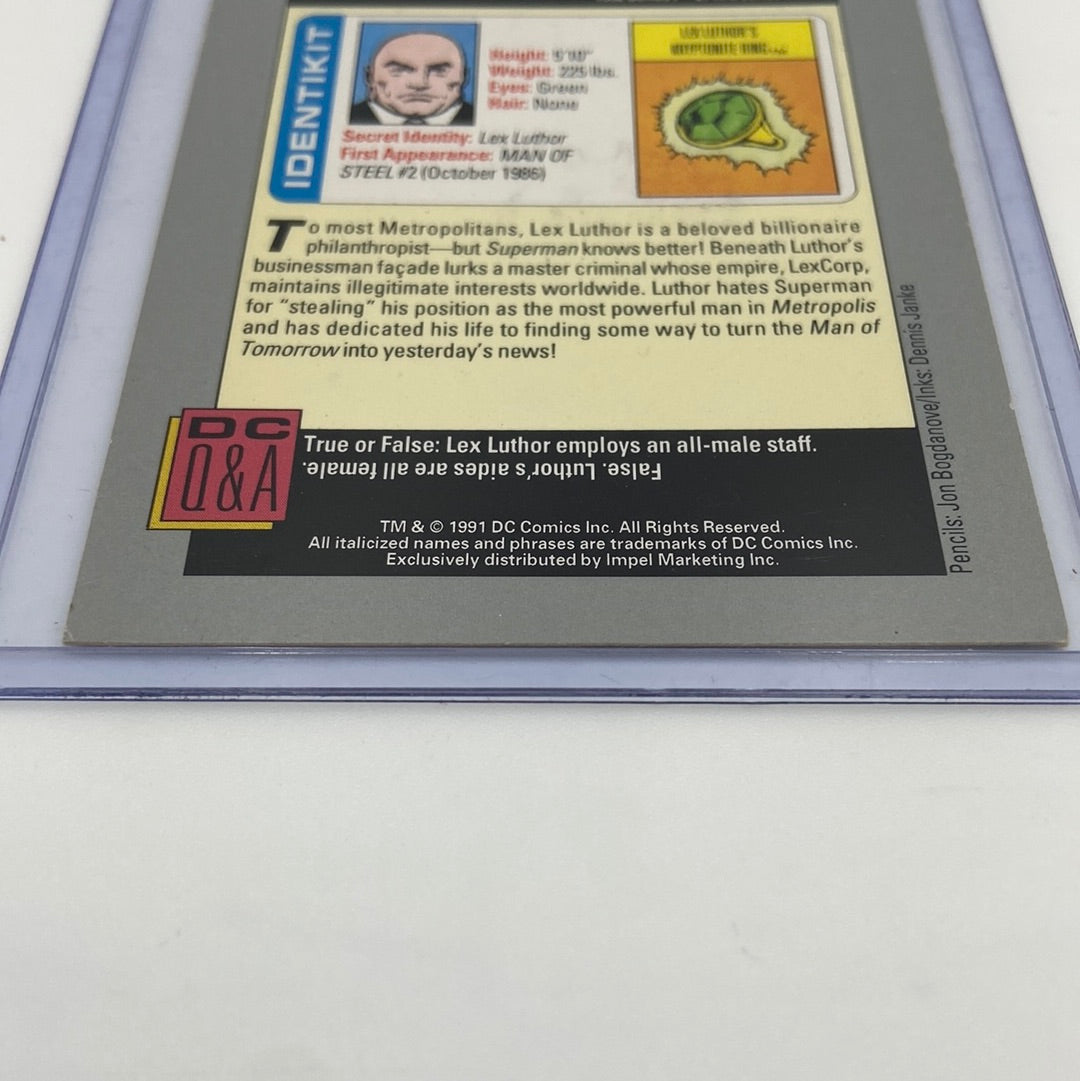 Lot of 2 DC Cards - Dr. Polaris & Lex Luthor 1992 Trading Cards