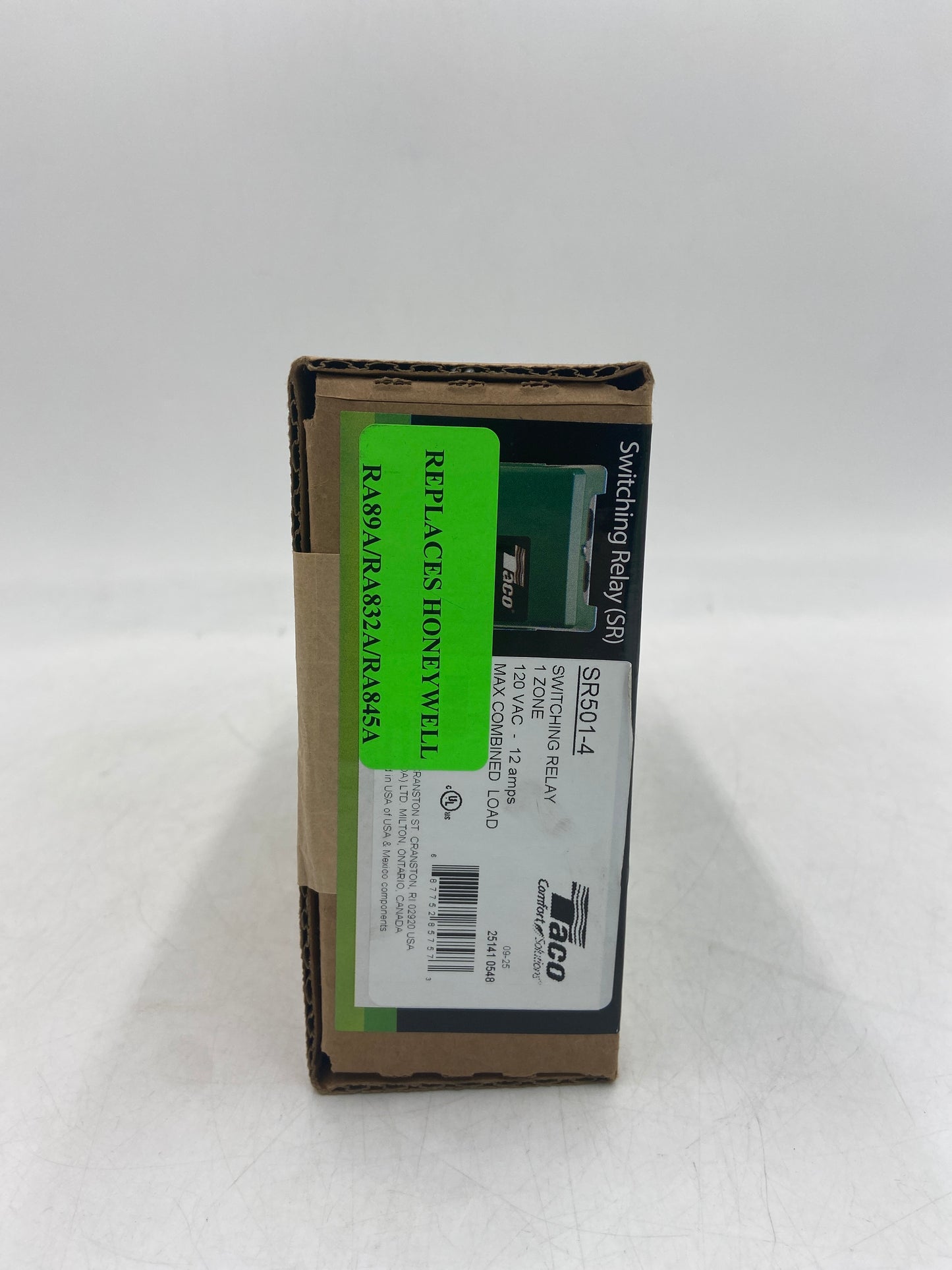 New Taco 120 VAC - 12 amps Switching Relay for Zoning Circulators 080-2007 25141 0548